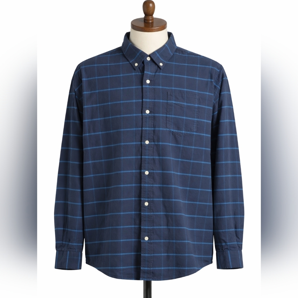 L.L. Bean Traditional Fit Plaid Flannel Button Down‎ Shirt - XXXL